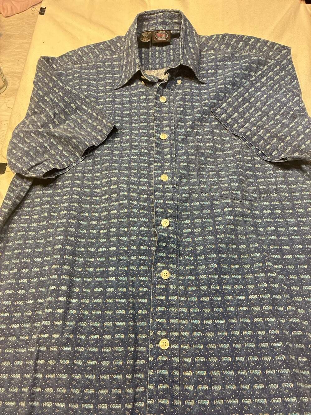 Maui Trading Company Short Sleeve Button Down Shirt Size M